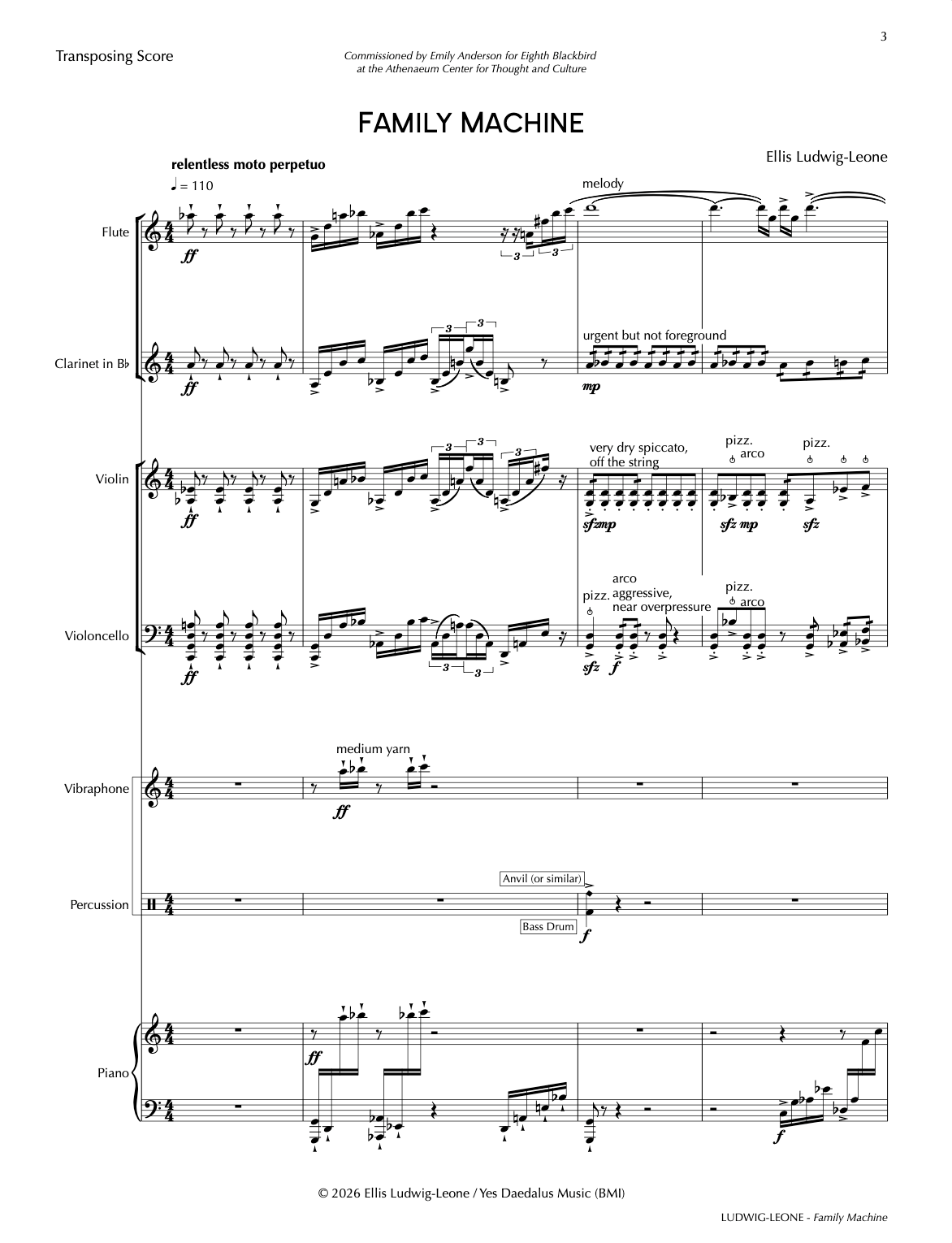 6 players: mixed sextet - Family Machine