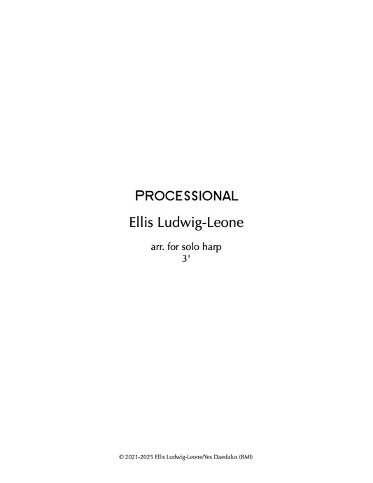 Solo: harp - Processional