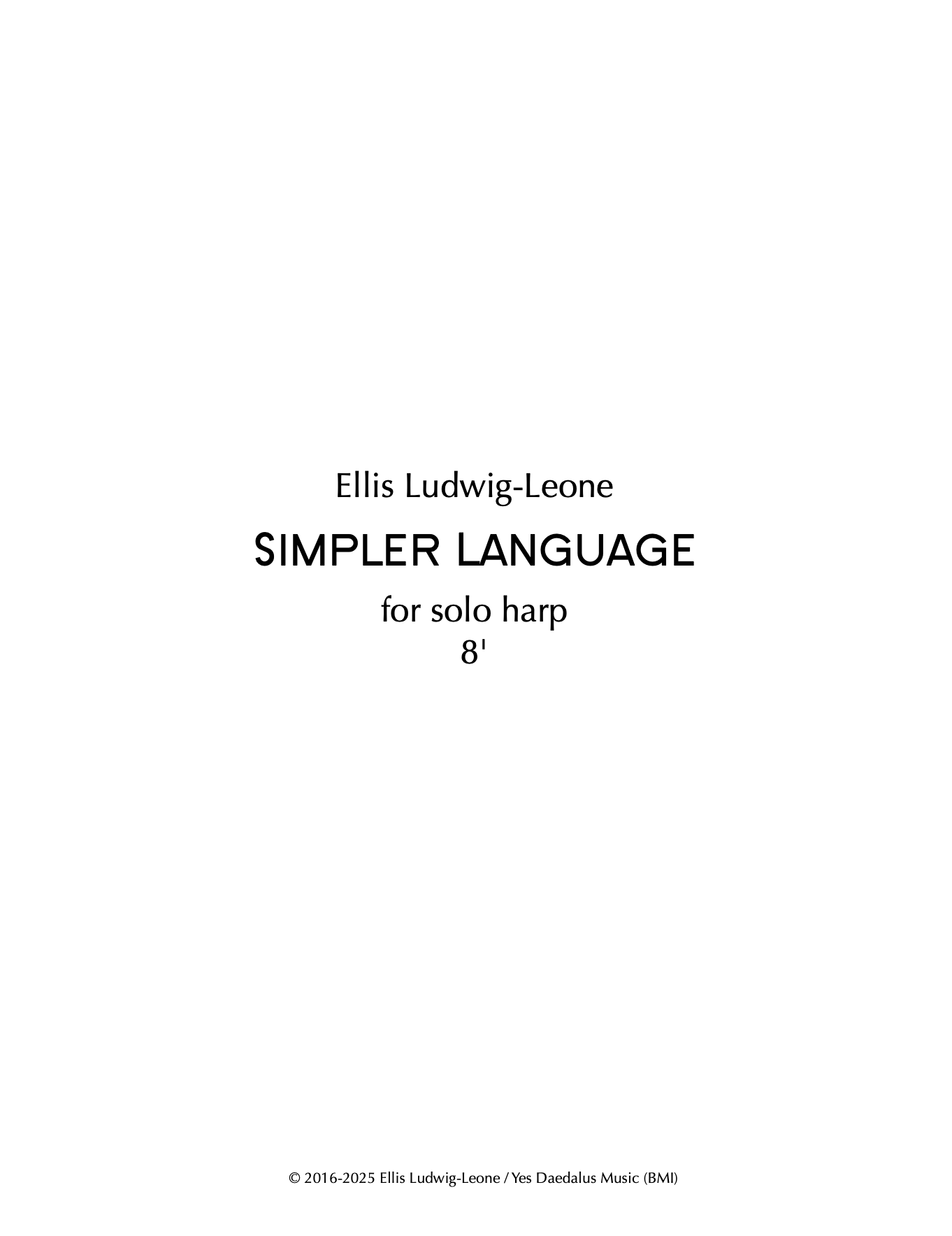 Solo: harp - Simpler Language