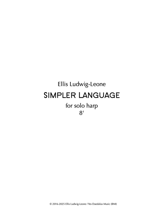 Solo: harp - Simpler Language