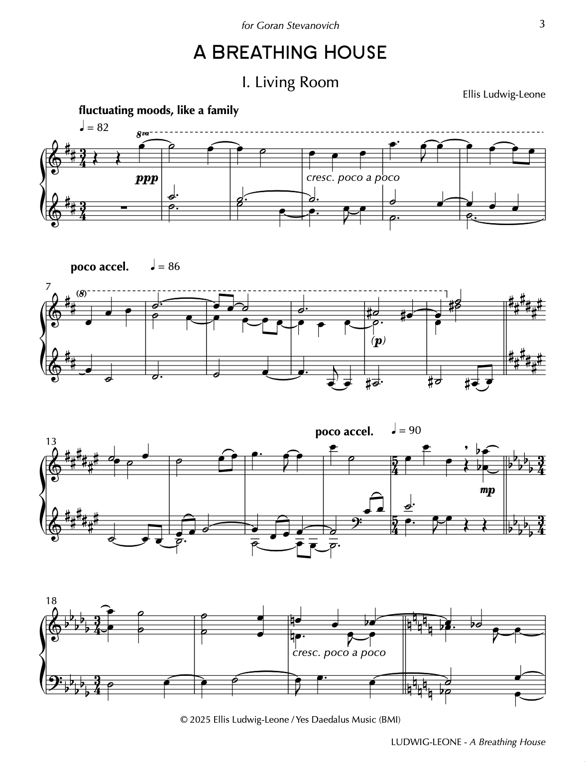 Solo: accordion - A Breathing House